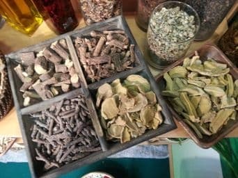 Getrocknete Kräuter & Wurzeln